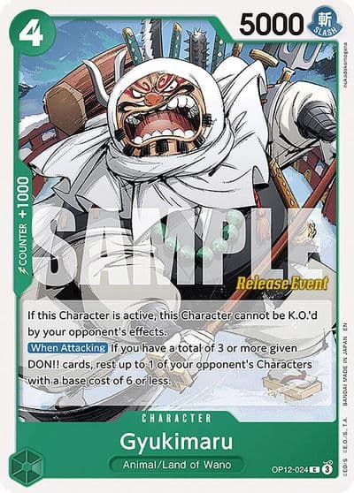 Gyukimaru Legacy of the Master Release Event Cards One Piece card