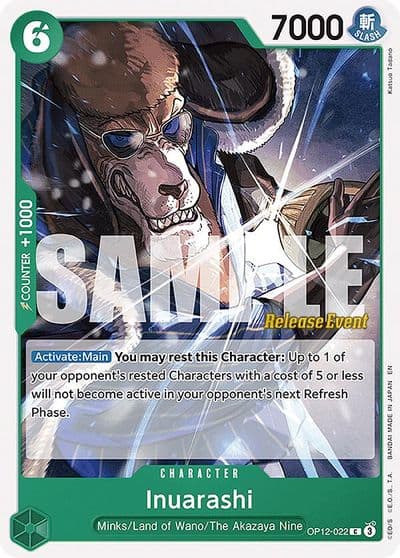 Inuarashi Legacy of the Master Release Event Cards One Piece card