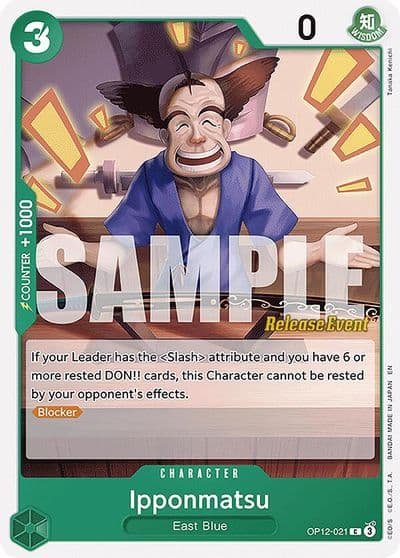 Ipponmatsu Legacy of the Master Release Event Cards One Piece card