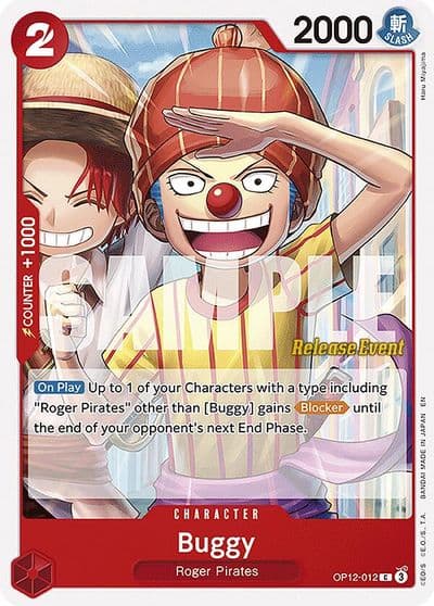 Buggy 012 Legacy of the Master Release Event Cards One Piece card