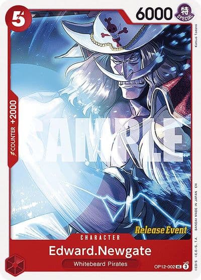 EdwardNewgate Legacy of the Master Release Event Cards One Piece card