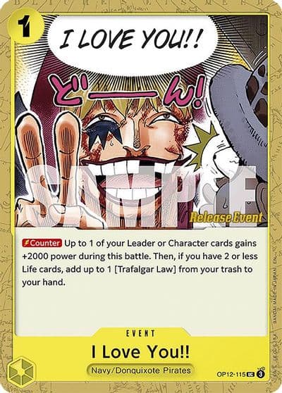 I Love You Legacy of the Master Release Event Cards One Piece card