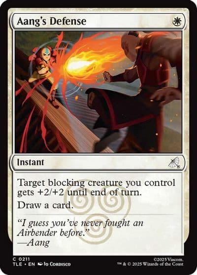 Aangs Defense 0211 Avatar: The Last Airbender: Eternal-Legal Magic card