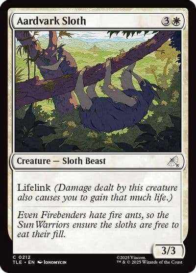 Aardvark Sloth 0212 Avatar: The Last Airbender: Eternal-Legal Magic card