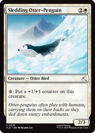 Sledding Otter Penguin 0218 Avatar: The Last Airbender: Eternal-Legal Magic card