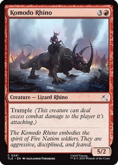 Komodo Rhino 0241 Avatar: The Last Airbender: Eternal-Legal Magic card
