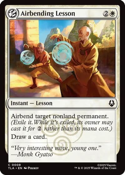 Airbending Lesson Avatar: The Last Airbender Magic card