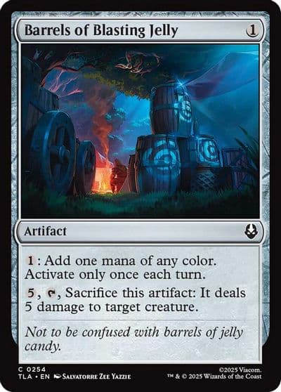 Barrels of Blasting Jelly Avatar: The Last Airbender Magic card