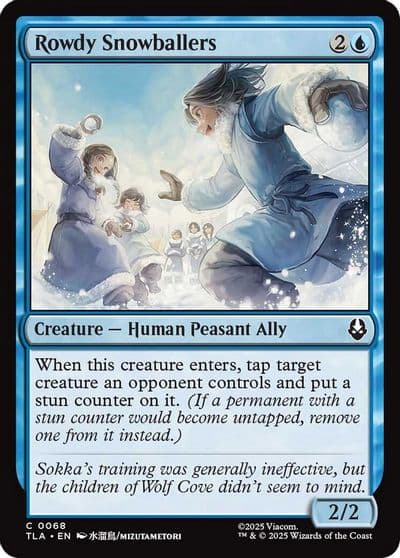 Rowdy Snowballers Avatar: The Last Airbender Magic card