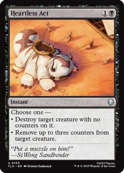 Heartless Act Avatar: The Last Airbender Magic card