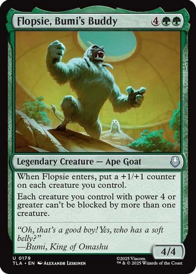 Flopsie Bumis Buddy Avatar: The Last Airbender Magic card