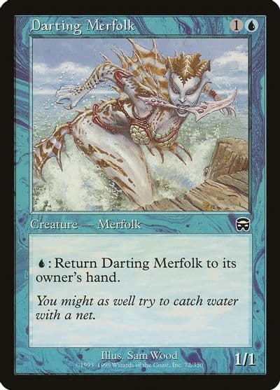 Darting Merfolk Mercadian Masques Magic card