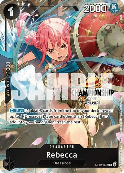 Rebecca CS 25 26 Celebration Pack One Piece Promotion Cards One Piece card