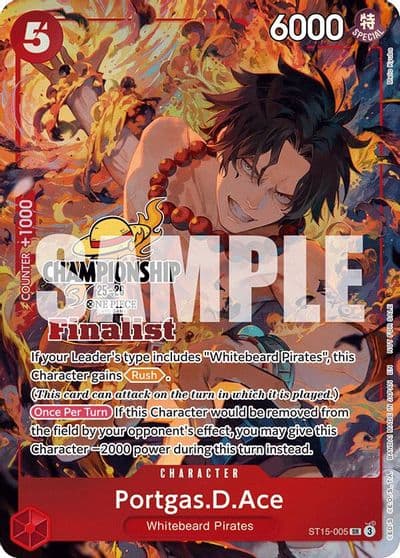 PortgasDAce CS 25 26 Finalist Card Set 1 One Piece Promotion Cards One Piece card