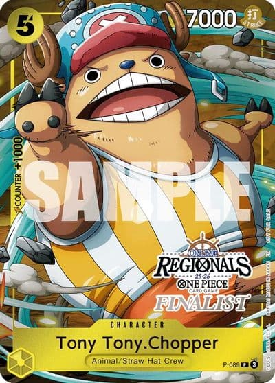 Tony TonyChopper Online Regional Finalist Card Set 2025 Vol2 One Piece Promotion Cards One Piece card