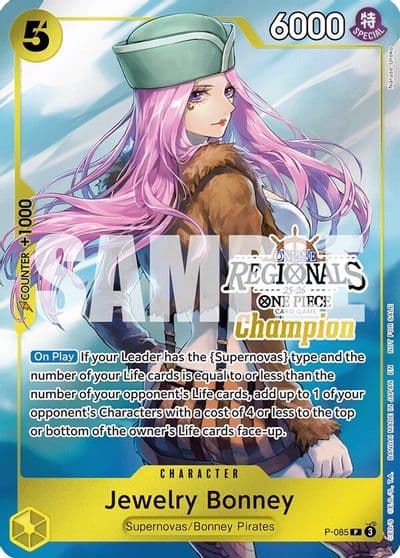 Jewelry Bonney Online Regional Champion Card Set 2025 Vol2 One Piece Promotion Cards One Piece card