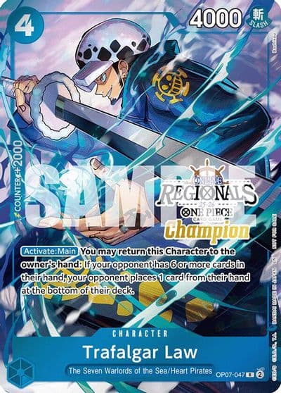 Trafalgar Law Online Regional Champion Card Set 2025 Vol2 One Piece Promotion Cards One Piece card