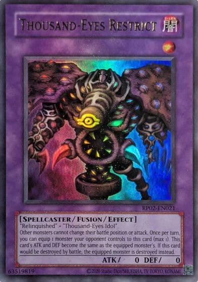 Thousand Eyes Restrict Retro Pack 2 (2020 Date Reprint) Yu-Gi-Oh! card