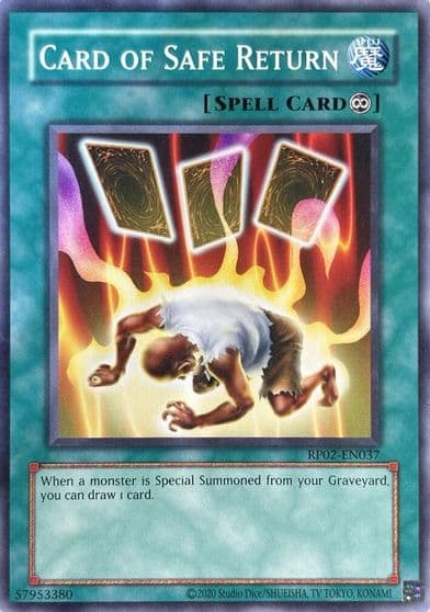 Card of Safe Return Retro Pack 2 (2020 Date Reprint) Yu-Gi-Oh! card