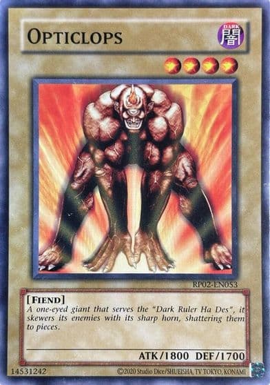 Opticlops Retro Pack 2 (2020 Date Reprint) Yu-Gi-Oh! card