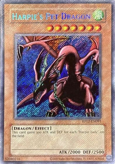 Harpies Pet Dragon Retro Pack 2 (2020 Date Reprint) Yu-Gi-Oh! card