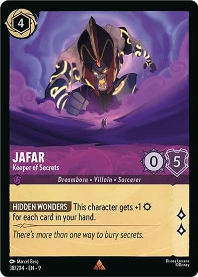 Jafar Keeper of Secrets Fabled Lorcana card
