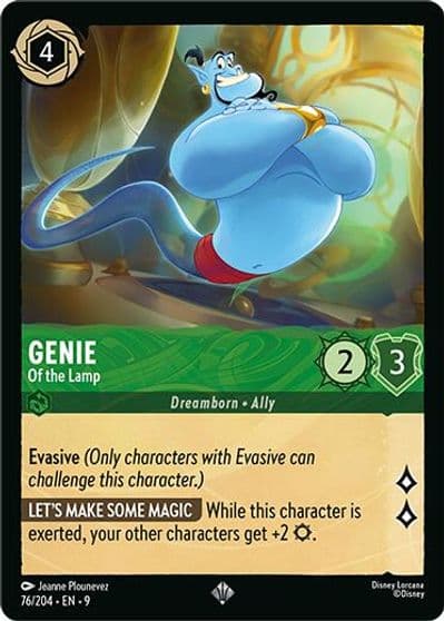 Genie Of the Lamp Fabled Lorcana card