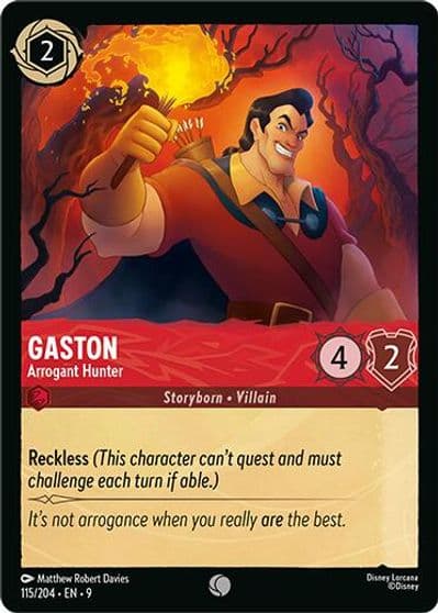 Gaston Arrogant Hunter Fabled Lorcana card