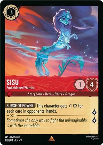 Sisu Emboldened Warrior Fabled Lorcana card