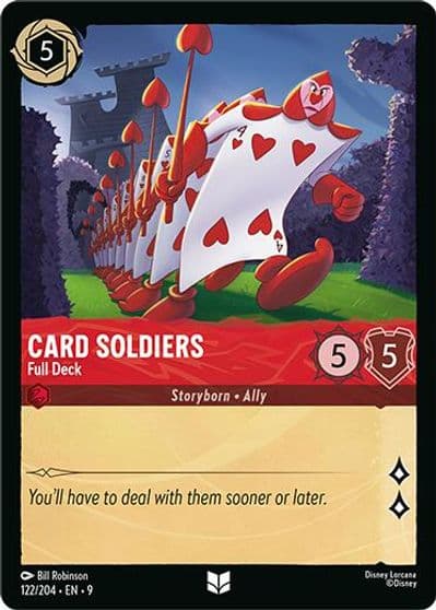 Card Soldiers Full Deck Fabled Lorcana card