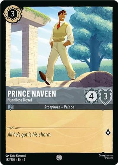 Prince Naveen Penniless Royal Fabled Lorcana card