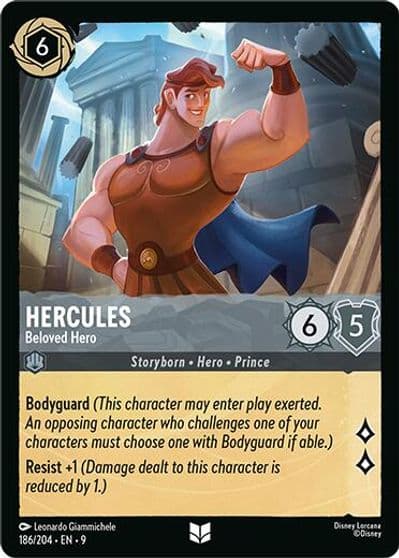 Hercules Beloved Hero Fabled Lorcana card