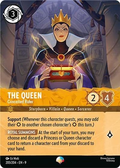 The Queen Conceited Ruler Epic Fabled Lorcana card