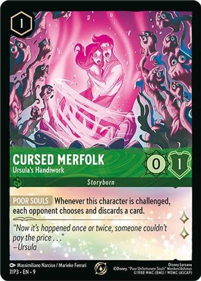 Cursed Merfolk Ursulas Handiwork Disney Lorcana Promo Cards Lorcana card