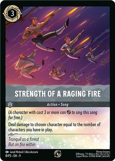 Strength of a Raging Fire Disney Lorcana Promo Cards Lorcana card