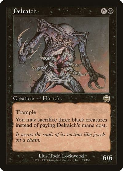 Delraich Mercadian Masques Magic card