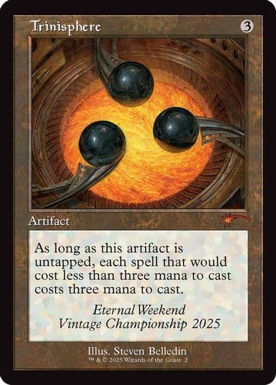 Trinisphere Retro Frame Eternal Weekend 2025 Promo Unique and Miscellaneous Promos Magic card