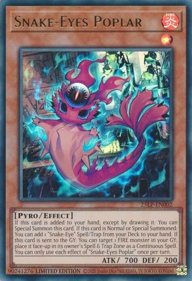 Snake Eyes Poplar Limited Pack World Championship 2025 Yu-Gi-Oh! card