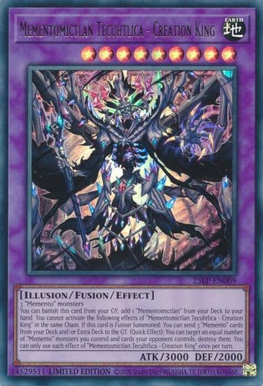 Mementomictlan Tecuhtlica Creation King Limited Pack World Championship 2025 Yu-Gi-Oh! card