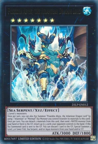 Poseidra Abyss the Atlantean Dragon Lord Limited Pack World Championship 2025 Yu-Gi-Oh! card