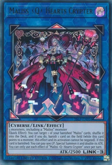 Maliss Q Hearts Crypter Limited Pack World Championship 2025 Yu-Gi-Oh! card