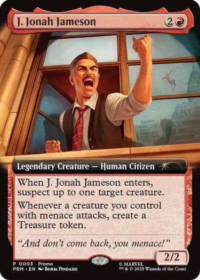 J Jonah Jameson Extended Art Unique and Miscellaneous Promos Magic card