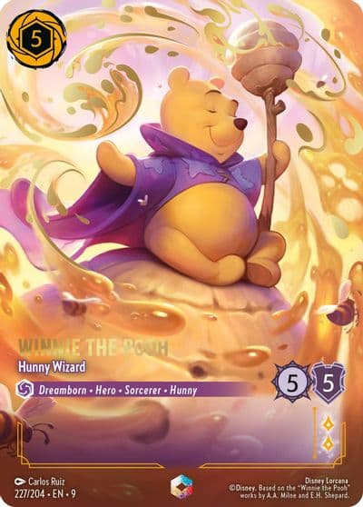 Winnie the Pooh Hunny Wizard Enchanted Fabled Lorcana card