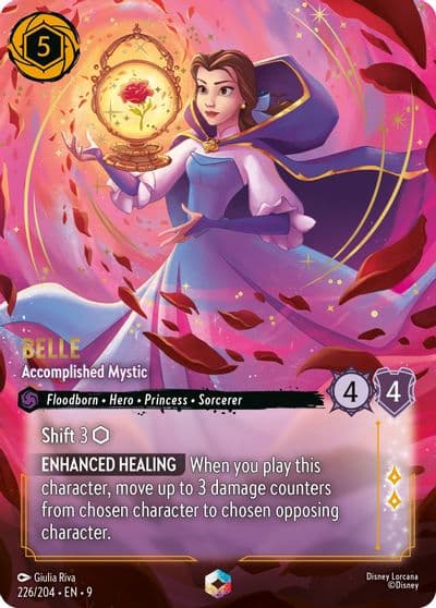 Belle Accomplished Mystic Enchanted Fabled Lorcana card