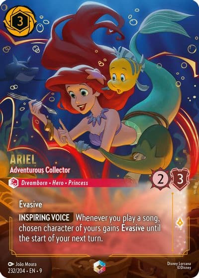 Ariel Adventurous Collector Enchanted Fabled Lorcana card