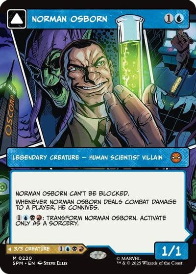 Norman Osborn Borderless Marvel's Spider-Man Magic card