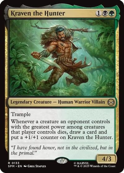 Kraven the Hunter Marvel's Spider-Man Magic card