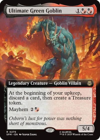Ultimate Green Goblin Extended Art Marvel's Spider-Man Magic card