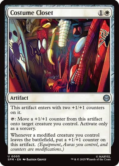 Costume Closet Marvel's Spider-Man Magic card