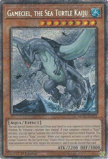 Gameciel the Sea Turtle Kaiju 2025 Mega-Pack Yu-Gi-Oh! card